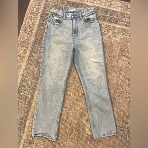 Abercrombie ultra high rise ankle straight